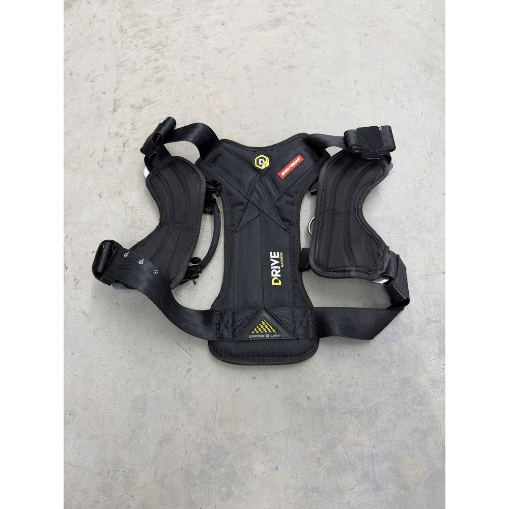EzyDog Drive Dog Harness Medium Black Padded Adjustable Travel Safety Harness